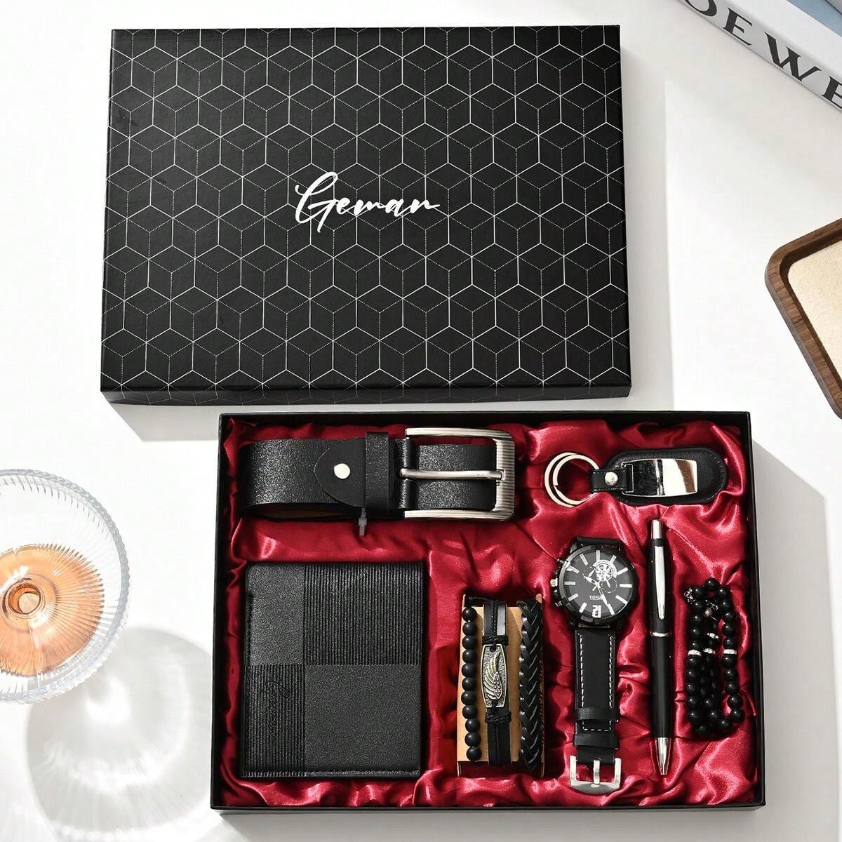 7-Piece Men's Watch Gift Box Set – Perfect for Every Occasion