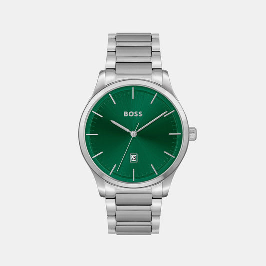 Here’s a title and description for the Reason Men Green Analog Stainless Steel Watch 1514084