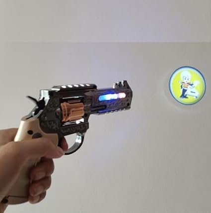 Light & Sound Colt Gun Toy Realistic Desert Eagle Pistol with Target Projection Interactive Fun Toy for Little Marksmen Kids Realistic Sounds & Light Effects