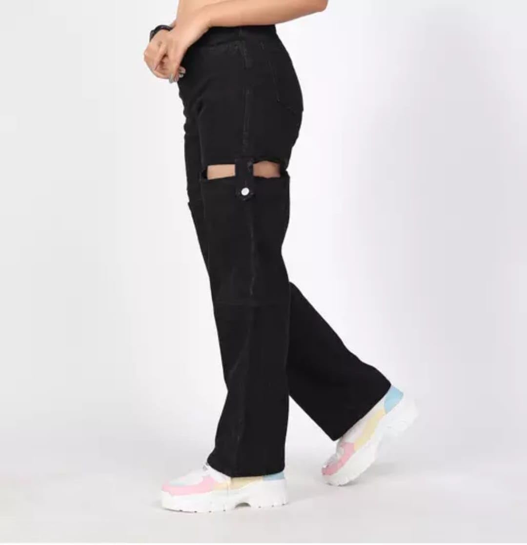 Women’s Denim Korean Pants Fashionable & Comfortable Everyday Bottoms