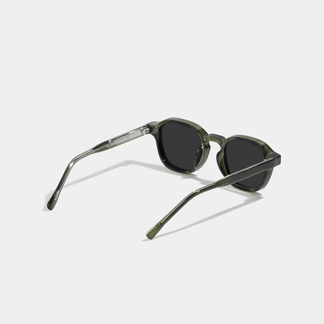 Tehri Olive Wayfarer Sunglasses for Men & Women Bold Stylish and Modern