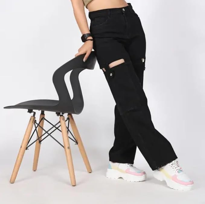 Women’s Denim Korean Pants Fashionable & Comfortable Everyday Bottoms