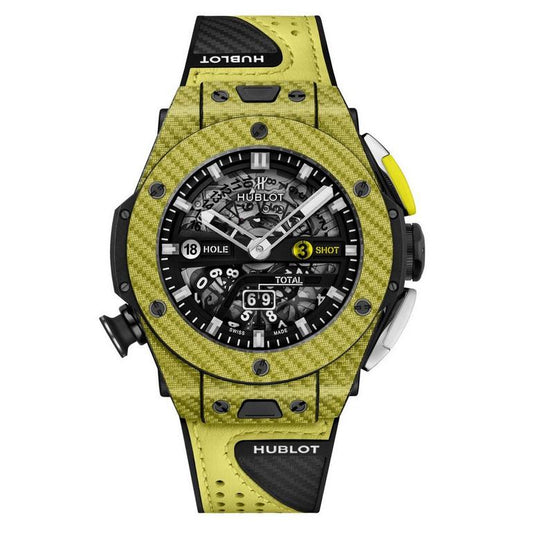 Hublot Big Bang Unico Golf Limited Edition Yellow Carbon, Automatic Luxury Chronograph Watch